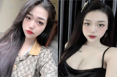 Cô gái xinh đẹp Hoài Ngọc cosplay một nữ sinh với bộ ngực khủng khiếp